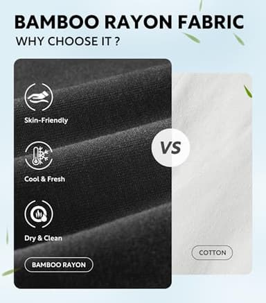 DAVID ARCHY Mens Underwear Rayon made from Bamboo 7-Pack, Wicking-Moisture & Cool Boxer Briefs with Support Pouch, Breathable Soft Stretch boxers for men with Fly (L, Black - 6.5'') - Image 2