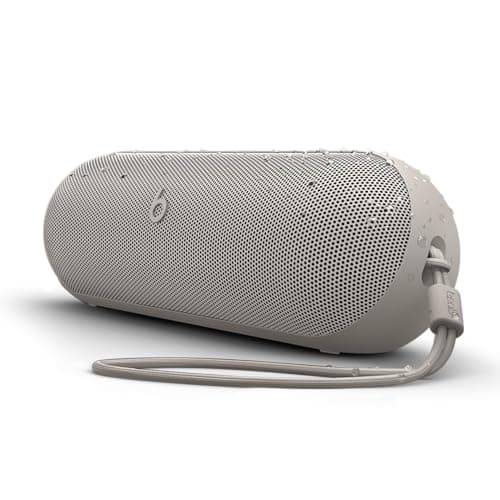 Beats Pill x Kim Kardashian - Wireless Bluetooth Speaker and Portable Charger via USB-C - Up to 24 Hours Battery Life, IP67 Water Resistant, Apple & Android Compatible, Built-in Mic – Light Gray - Image 1