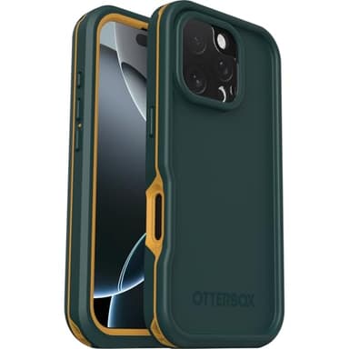 OtterBox iPhone 16 Pro FRĒ Series Waterproof Case with MagSafe (Designed by LifeProof) - Sagebrush Green, Waterproof, 60% Recycled Plastic, Sleek and Stylish - Image 4