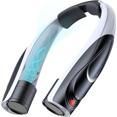 Tenvolti Portable Neck Fan- Hands Free Personal Fan, 6 Speeds 6000mAh Long-Lasting Battery Faster Cooling, USB-C Rechargeable, 360° Airflow, Quiet Gifts for Women Men Office Travel Outdoor - Image 1
