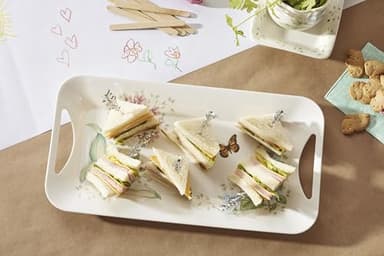 Lenox 855591 Butterfly Meadow Melamine Hors Doeuvres Tray, Lightweight Melamine Material - Image 3