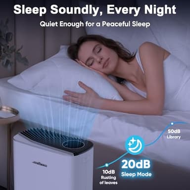 Jafanda Air Purifiers for Home Bedroom Large Room, Smart WiFi × Alexa Control Air purifier for Home Pets True HEPA Filter Activated Carbon Removes 99.99% of Allergens, Dust, Air Cleaner PM2.5 - Image 7