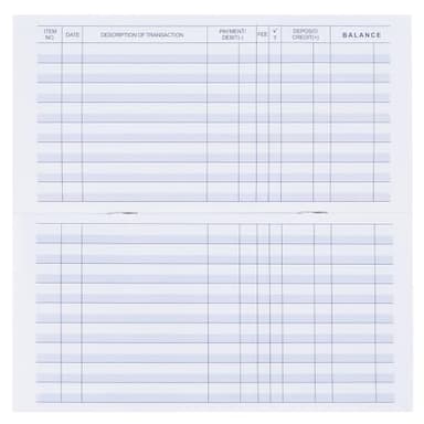 20 Pack Checkbook Register, Check Registers for Personal, Blank Ledger Transaction Registers for Personal or Business Bank, Check Register Book for Checking and Saving Account, Deposit and Credit Card - Image 3