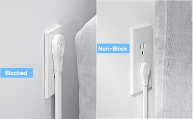Power Strip Surge Protector, Olcorife Ultra Thin Flat Plug Extension Cord 5ft, 6 Outlets 3 USB Ports(1 USB C), 3 Sided Outlet Extender for Home Office Travel Dorm Room Essentials, White - Image 7