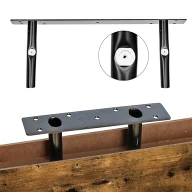 QEEIG Bathroom Shelves Over Toilet - Paper Storage Wall Mounted Farmhouse Decor Decorations Aesthetic Décor Sign Small Floating Shelf 2+1 Set 16 inch, Rustic Brown (020BN) - Image 7