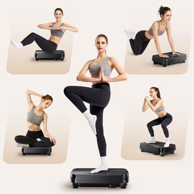 2025 Upgrade Vibration Plate Exercise Machine for Lymphatic Drainage,400Lbs Capacity Full-Body Workout Platform Vibrating Plate Pilates Equipment,Home Workout Equipment for Fitness Weight Loss-Black - Image 5
