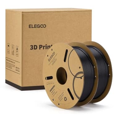 ELEGOO PLA Filament 1.75mm Black 2KG, 3D Printer Filament Dimensional Accuracy +/- 0.02mm, 2 Pack 1kg Cardboard Spool(2.2lbs) 3D Printing Filament Fits for Most FDM 3D Printers - Image 8