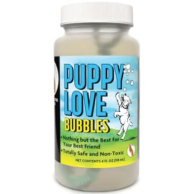 Puppy Love Bubbles, Peanut Butter Scented Bubbles 4oz. Bottle-2 Pack in Peanut Butter Flavor for Dogs - Image 4