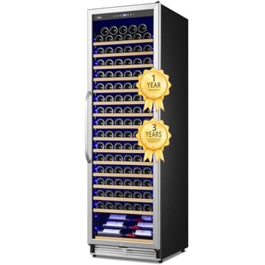 Velieta Upgraded 190 Bottles Wine Cooler Refrigerator,24 Inch Wide Wine Fridge with Professional Temperature Control System, Freestanding or Built-in installation, Quiet Operation - Image 1