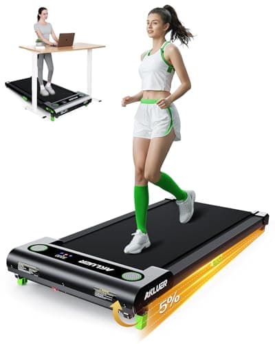 Walking Pad with Incline, Akluer Incline Treadmills for Home, 2.5 HP Under Desk Treadmill Small with Remote Control, Walking Pad Small Treadmill with LED Display - Image 1