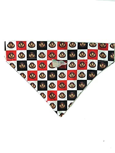 Ohio State Brutus Buckeye Over the Collar Dog Bandana That Slips onto Their Existing Collar Size (Medium)