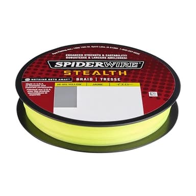 SpiderWire Stealth® Superline, Hi-Vis Yellow, 8lb | 3.6kg, 125yd | 114m Braided Fishing Line, Suitable for Freshwater and Saltwater Environments - Image 2