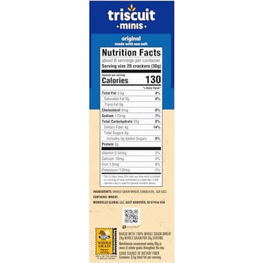 Triscuit Minis Original Whole Grain Wheat Crackers, Vegan Snacks, Bulk Snack Crackers, 6 - 8 oz Boxes - Image 18