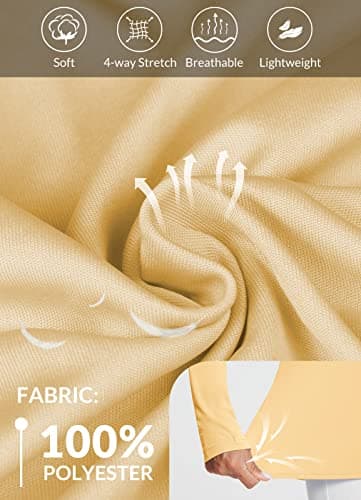 baleaf Women's Long Sleeve Shirts UPF 50+ Sun Protection SPF Quick Dry Lightweight T-Shirt Outdoor Hiking Runing Fishing Yellow Size S - Image 4