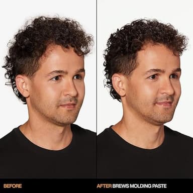 Redken Brews Molding Paste For Men For all Hair Types - High Hold & Maximum Control, Natural and Matte Finish, Sulfate-Free, 5 Fl Oz - Image 3