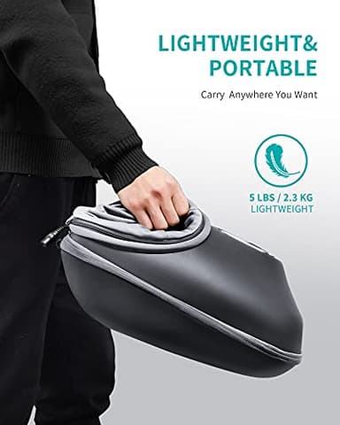 Nekteck Shiatsu Foot Massager with Heat, FSA Eligible Deep Kneading Therapy Air Compression, HSA Feet Massage Improve Blood Circulation Foot Wellness Soothing Pain Relief, Relax for Home Office Use - Image 7