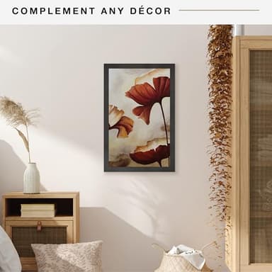 MCS Studio Gallery 14x22 Poster Frame Black Woodgrain, Vertical & Horizontal Wall Hanging Large Picture Frame for Photos, Posters & Art Prints (1-Pack) - Image 2