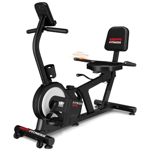 KeppiFitness Recumbent Exercise Bike, Recumbent Bike for Adults with Magnetic Resistance, Exercise Bike for Home 380LB Capacity, Cardio Stationary Bikes for Seniors with Pulse Sensor - Image 1