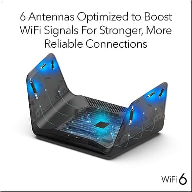 NETGEAR Nighthawk 8-Stream WiFi 6 Router (RAX70) - Security Features, AX6600 Tri-band Wireless Speed (up to 6.6 Gbps) - Coverage up to 2,500 sq. ft., 40 Devices - Image 5