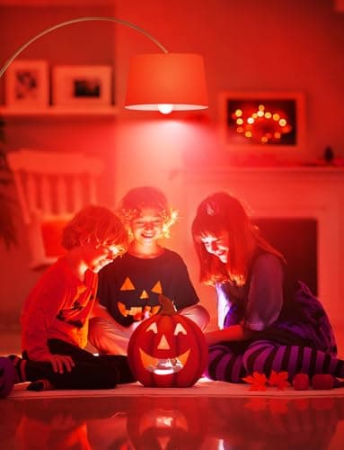 Red Light Bulb, Red Christmas Light Bulb A19 9W (60W Equivalent), 120V E26 Base A19 LED Colored Bulb, Color LED Bulbs, 4 Pack for Party, Porch, Holiday Lighting - Image 5