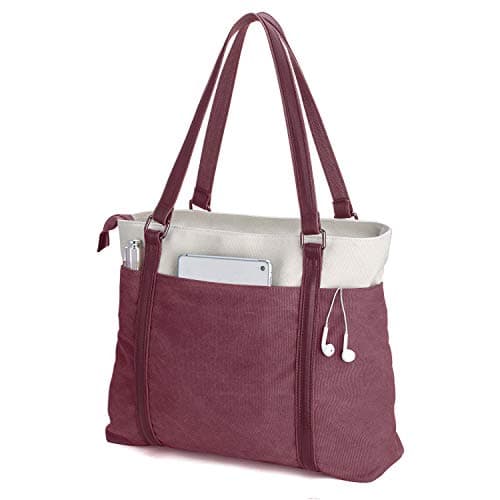 Women's Work Bag with Laptop Compartment Zipper Pockets Teacher Totes Purse - Image 1