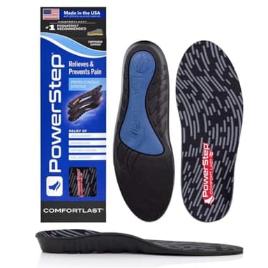PowerStep Comfort Last Insoles, Cushioning Gel Insoles for Standing All Day, Supports Metatarsal Pain, Foot Arch, Heel Pain, All Day Comfort, Made in The USA (Men's 11-12.5) - Image 1