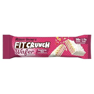 FITCRUNCH Wafer Protein Bars, Designed by Robert Irvine, 16g of Protein & 1g of Sugar (9 Bars, Raspberry Tart) - Image 3
