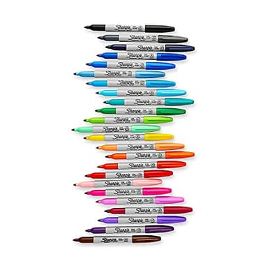 Sharpie Electro Pop Permanent Markers, Fine Tip, Marker Set, Assorted Colors, 24 Count - Coloring, Drawing, Art, Markers, Writing - Image 7