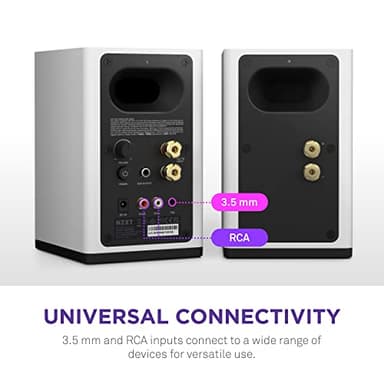 NZXT Relay PC Gaming Desktop Speakers - AP-SPKW2-US - Bookshelf-Style Design - 80 Watts - High Dynamic Range - Silk Dome Tweeters - Glass Fiber Woofers - White - Image 7