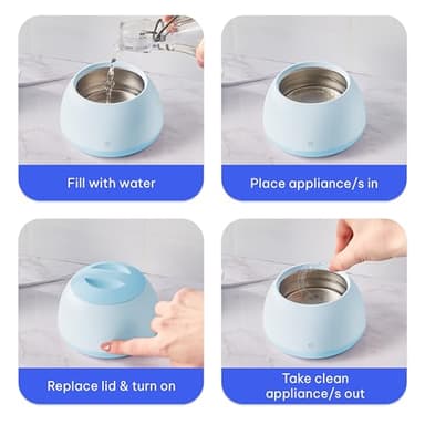 Zima Dental Pod: Ultrasonic Retainer Cleaner. The Original Retainer Cleaner Machine, Aligner Cleaner, Nightguard Cleaner, Mouthguard Cleaner, Denture Cleaner. Ultrasonic Cleaner For Oral Dental Care - Image 4