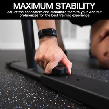 KAKICLAY 2025 Upgrade World's Best Strongest Premium Dip Bars With Adjustable Ultra-Stable Settings & Non-Slip Feet - USA Original Patent, Designed, Shipped, Warranty - Image 2