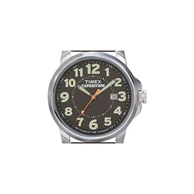 Timex Men's T44921 Expedition Metal Field Brown Leather Strap Watch - Image 2
