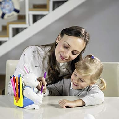 JOYIN Motorized Easter Egg Decorator Kit, Easter Busy Bunny Egg Spinner Whirler Decorating Machine with 10 Non-Toxic Markers for Kids Craft Activities - Image 7