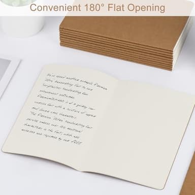 ZCZN 100 Pack A5 Kraft Notebooks Bulk, 8.15x5.5 Inches Blank Journaling Notebooks, Notebooks for Work, Composition Notebooks for School, Journal notebooks for kids, 60 Pages - Image 5