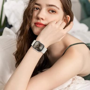 Magnetic Braided Stretchy Loop - Compatible with Apple Watch Band 42mm 46mm 40mm 41mm 44mm 45mm 38mm Ultra/2 49mm Women Men,Elastic Woven Fabric Nylon Strap for iWatch Ultra Series 10 9 8 7 6 5 4 3 SE - Image 7