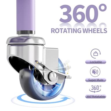 TOOLF 3 Tier Rolling Cart Storage Organizer, Metal Rolling Utility Cart with Wheels, Hooks & Bins Esthetician Craft Art Sturdy Storage with Pegboard for Bathroom, Kitchen, Office, Nursery Diaper - Image 6