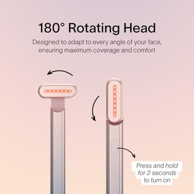 Solawave 4-in-1 Red Light Therapy Wand for Face & Neck | Beauty Device with Galvanic Current, Massager & Warmth | Anti-Aging, Wrinkle Reduction, Skin Tightening, Depuffing & Rejuvenation (Ombre) - Image 7