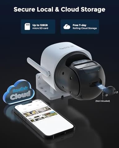 REOLINK 4K Dual Lens Cellular Security Camera, 4G LTE Auto Tracking, No WiFi Solar Powered, SIM Card Included, 6X Hybrid Zoom, 8MP Color Night Vision, Motion Alert, TrackMix LTE + SP, Updated Version - Image 7