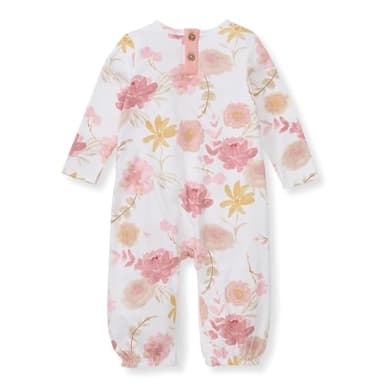 Burt's Bees Baby Baby Girls Romper - 100% Organic Cotton, One-Piece Shortall Girl Outfit for Sizes Newborn to 24 Months - Image 2