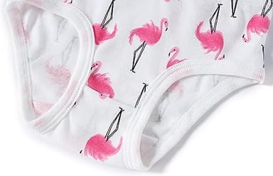 Slenily Girls Underwear Size 6 Cotton Breathable Panties Little Kids Mermaid Briefs Childrens Flamingo Comfort 6 Pack Undies - Image 5