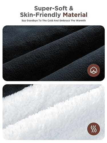 Electric Blanket Heated Throw,Double-Sided Flannel&Sherpa Electric Throw with1-9 hrs Timer Auto-Off & 8 Heating Levels,ETL Certification,Machine Washable,Heated Protection Ultra Soft Warm - Image 5