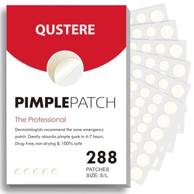 Pimple Patches for Face, Hydrocolloid Acne Patches, Cute Round Shape Zit Covers, Spot Stickers with Tea Tree, Salicylic Acid & Cica Oil| 2 Sizes (9mm, 12mm) |288 Count - Image 1