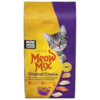 Meow Mix Original Choice Dry Cat Food, 6.3 Pound Bag - Image 1