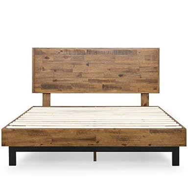 ZINUS Tricia Wood Platform Bed Frame with Adjustable Headboard, Wood Slat Support with No Box Spring Needed, Easy Assembly, King - Image 9