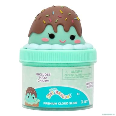 Original Squishmallow Maya The Ice Cream Premium Cloud Slime, Chocolate-Scented, Party Favors for Kids 8-12, Girl Toys 8-10 Years Old, Slime Kit for Girls Ages 8-12, Slime for Kids - Image 7