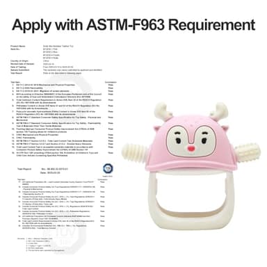 Smily Mia Teething Toys for Babies 0-12 Months, Penguin and Reindeer Baby Gift Set, Chew Toys 3M+, Hand Teether Set, Light Pink - Image 6