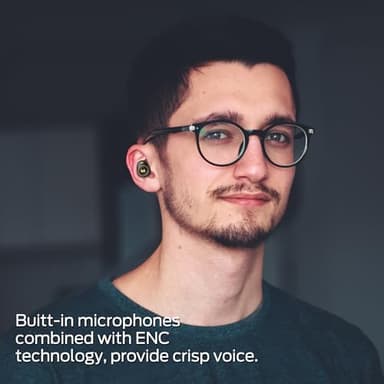 Monster Wireless Earbuds, Achieve 300 AirLinks Bluetooth Headphones Touch Control with Charging Case, Bluetooth Earbuds, Black - Image 6