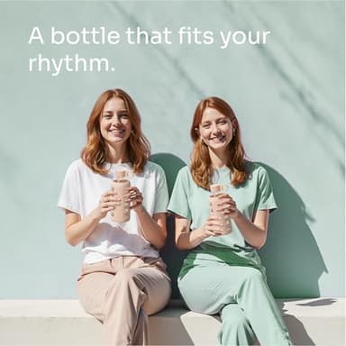 purifyou 40oz / 32oz / 22oz / 12oz Borosilicate Glass Water Bottle with Time & Volume Markers, Silicone Sleeve, Stainless Steel Lid | Reusable Glass Bottle for Water & Juice (22oz Hazelnut) - Image 8