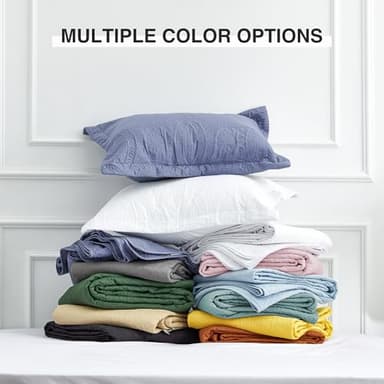 Love's cabin Quilts for Queen Bed White Bedspreads - Soft Bed Summer Quilt Lightweight Microfiber Bedspread- Modern Style Coin Pattern Coverlet for All Season - 3 Piece (1 Quilt, 2 Pillow Shams) - Image 7