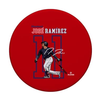 Jose Ramirez | Cleveland Baseball Players | MLBRMR3004 PopSockets Adhesive PopGrip - Image 3